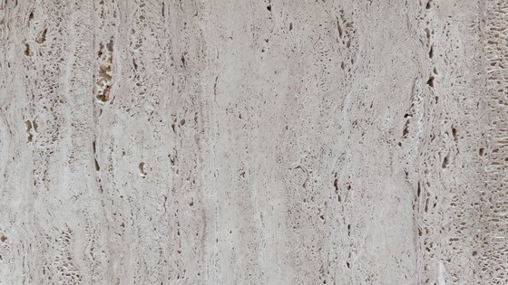 Image 1 of Set of 2 travertine side tables - Design natural stone tables in minimalist style