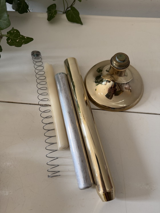 Messing Spring Loaded Kerzenhalter – Brass (photo 4 of 5)