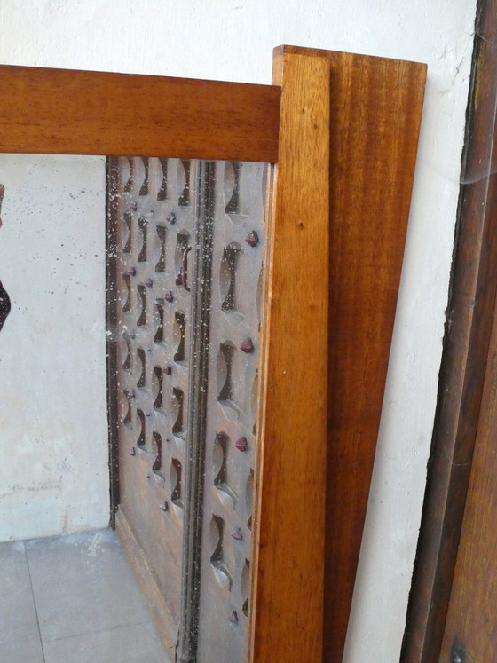 Armoire en Acajou avec Miroir, 1950 (photo 9 of 10)