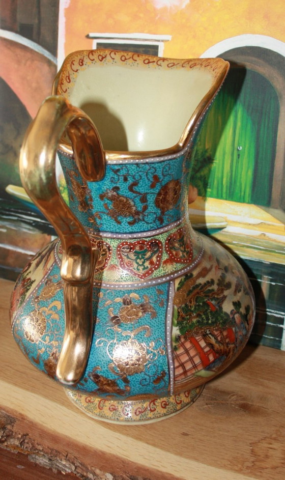 Image 1 of Satsuma vase in Asian style – hand-painted with gold decoration