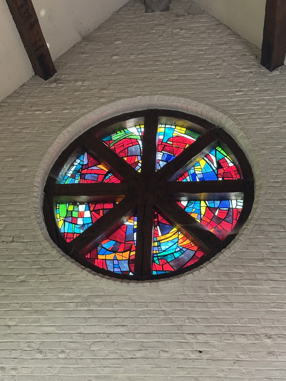 Image 1 of Glaskunst ROSAS vitrail contempory