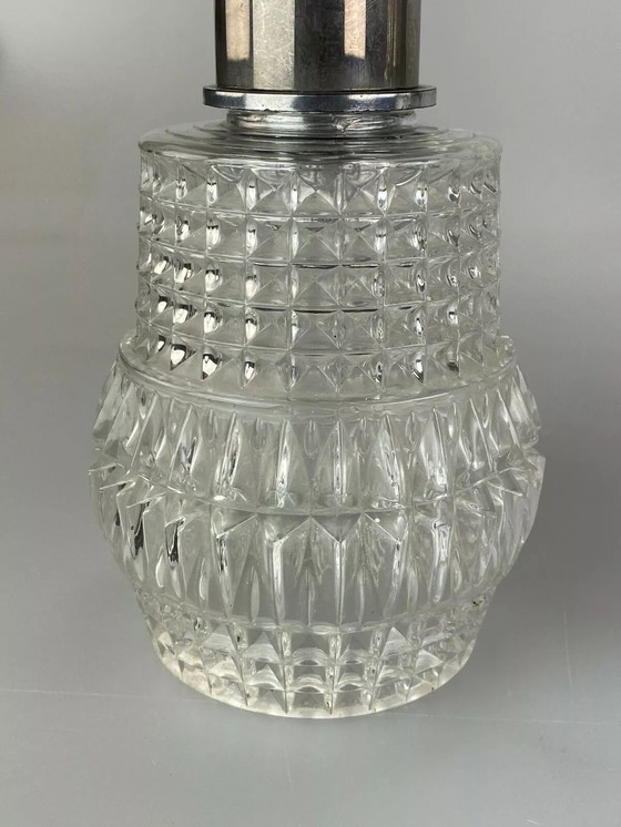 Image 1 of Lampada da soffitto anni '70, lampada a sospensione, lampada a cascata, vetro cromato, design spaziale