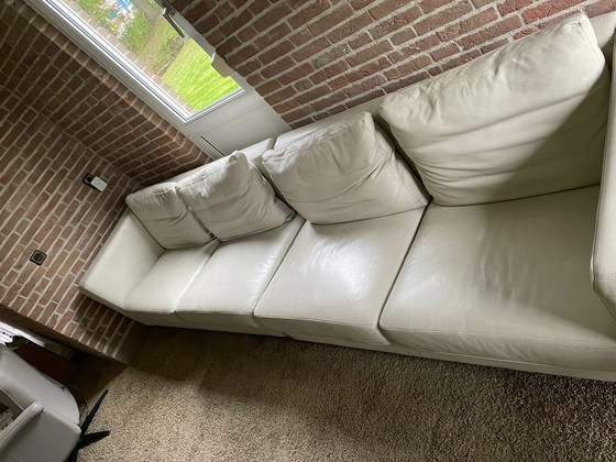 Image 1 of Machalke Sofa – Weißes Ledersofa, 4-Sitzer