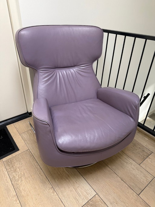 Leolux Ottana Plus relax fauteuil Lila Leder