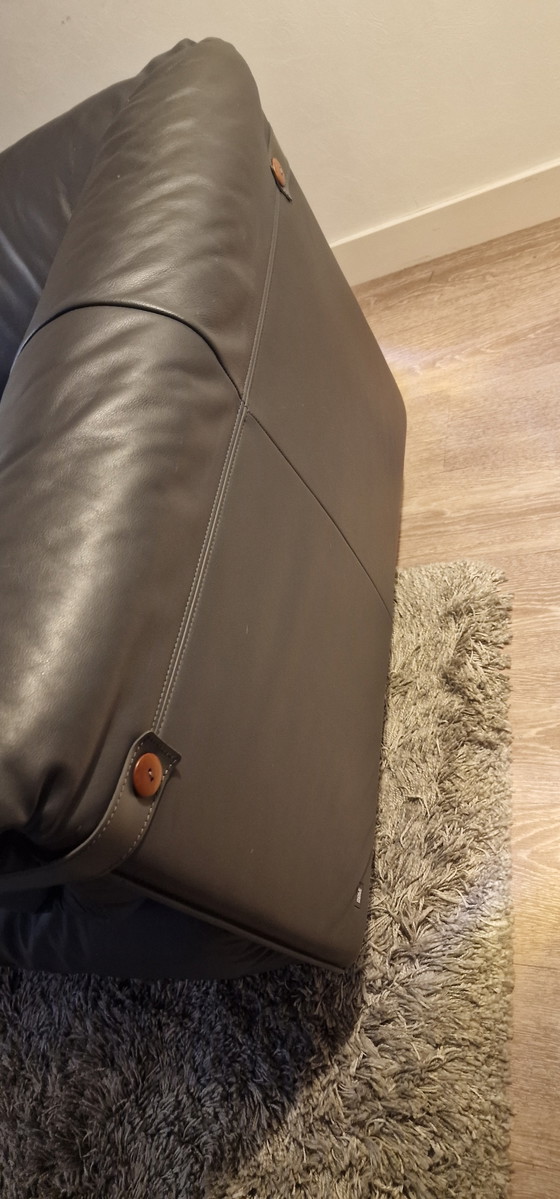 Image 1 of Canapé en cuir Rolf Benz avec coussin de dossier