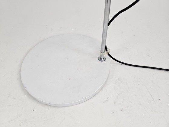 Image 1 of Lampada da terra in metallo bianco Braun Feldweg per Doria Leuchten anni '60