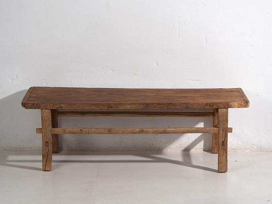 Table basse antique en orme, Chine, circa 1850, Tables basses, Bois, Marron, Rustic (photo 42 sur 48)