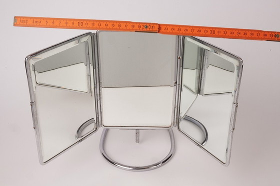 Image 1 of Espejo tríptico de oftalmólogo raro de la década de 1930