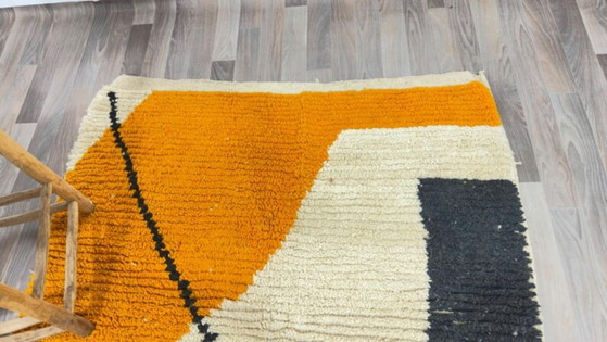 Alfombra bereber marroquí de lana natural de 200 cm x 200 cm. – Cotton (photo 4 of 5)