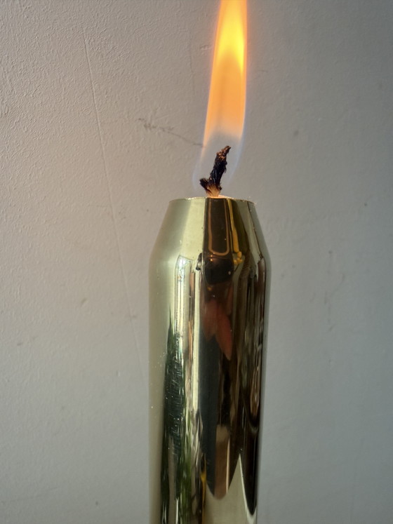 Messing Spring Loaded Kerzenhalter – Brass (photo 3 of 5)