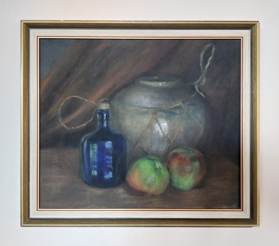 Image 1 of Naturaleza muerta al pastel de la Escuela Europea (1917)