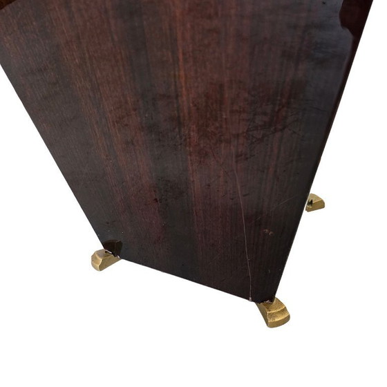 Image 1 of Antico cestino per rifiuti francese in mogano con teste di leone, XIX secolo