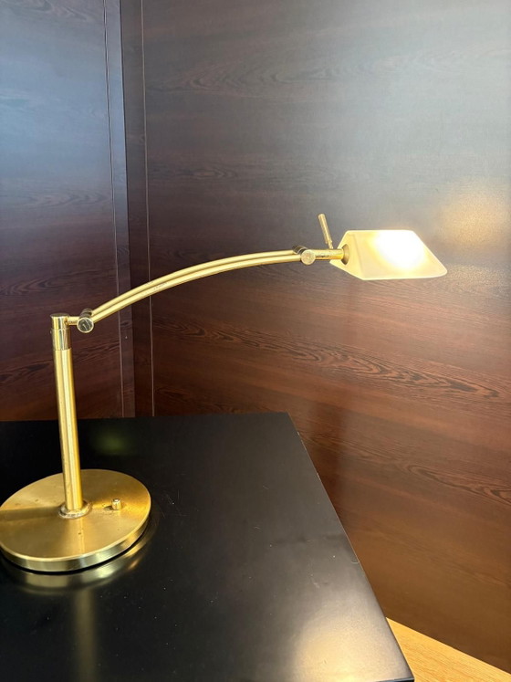 Vintage brass desk lamp by Bankamp Leuchten - Germany 1970s, Table lamps, Gold (photo 4 of 10)
