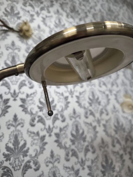 Image 1 of Lampe de table vintage iconique à deux bras, conçue par le célèbre designer néerlandais Jan des Bouvrie