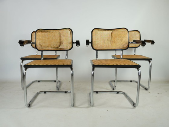 Image 1 of 4 chaises cantilever style Marcel Breuer, design vintage Cesca