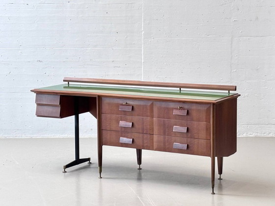 Image 1 of Eccezionale credenza italiana di metà secolo con specchio, anni '60
