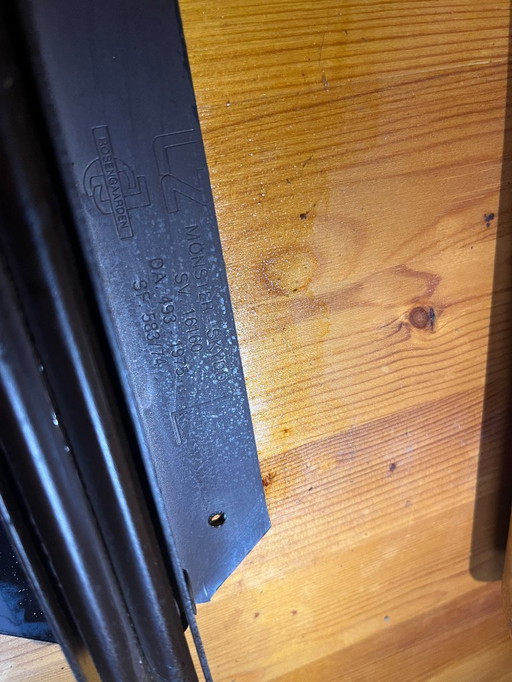 CJ Rosengaarden grenenhouten eethoek - set van 5 - jaren 70