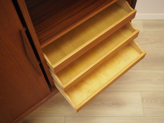 Deens teakhouten highboard met barkast en schuifdeuren, jaren 60 – Dressoirs, Wood (photo 15 of 16)