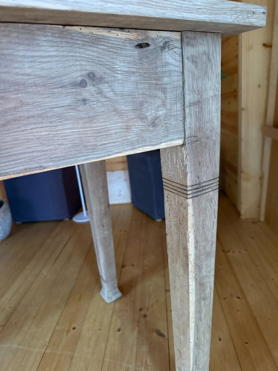 Tisch mit Schublade antik Eiche, Esstische, Holz, Braun (Foto 10 von 14)