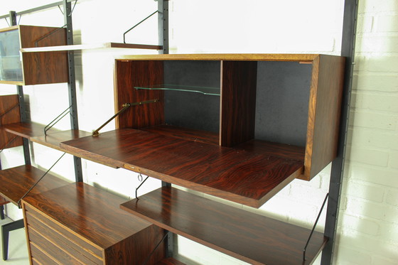 Image 1 of Xl Danish Modular Teak Wandschrank In Rosenholz Von Poul Cadovius, 1960S