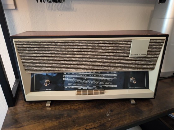 Radio Vintage Siemens Elettra Anni '60 Modernariato Design Retro – Decorazione, Metal, Plastic (photo 2 of 6)