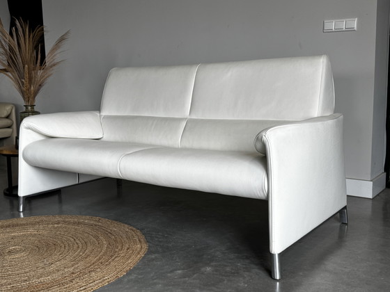 Image 1 of Leolux Felizia Design Sofa – White Leather – 185cm