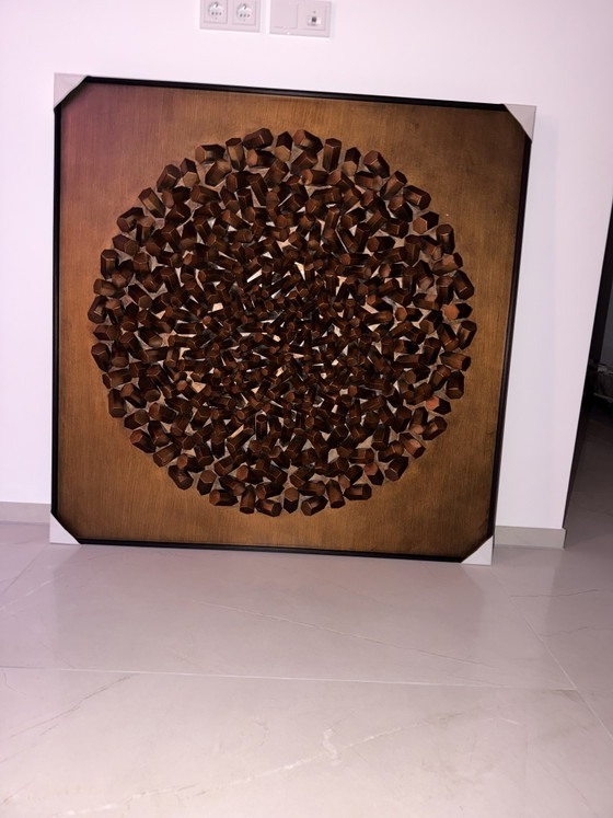 Objet mural Mikado Bronze 120x120cm Kare – Objets déco, Wood (photo 5 of 5)