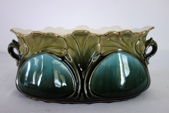 Image 1 of Art Nouveau planter by Gustave de Bruyn