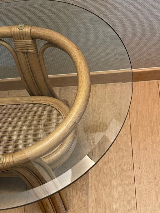 Rotan salontafel 