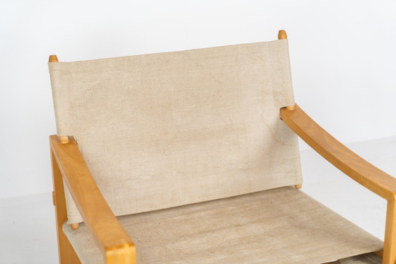 Image 1 of Safari stoel van Børge Jensen voor Bernstoffmoinde Møbelfabrik (Denemarken, jaren 1970).