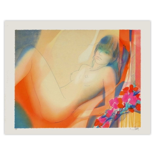 Jean-Baptiste Valadié Lithographie Signée Evanescence 1990 – lithos zeefdrukken, Paper