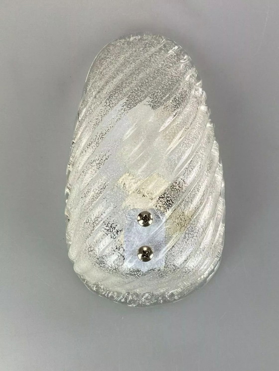 Image 1 of 60's 70's Lampe Lampe murale Lampe Ice Glas Space Age Design