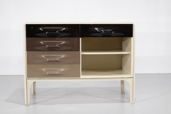Bureau "DF2000" conçu par Raymond Loewy pour Doubinsky Frères, France 1960s. – Bureaux, Metal (photo 10 of 20)