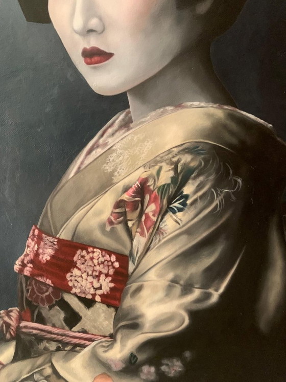 Image 1 of J. Hanter - Vigilia de seda y margaritas