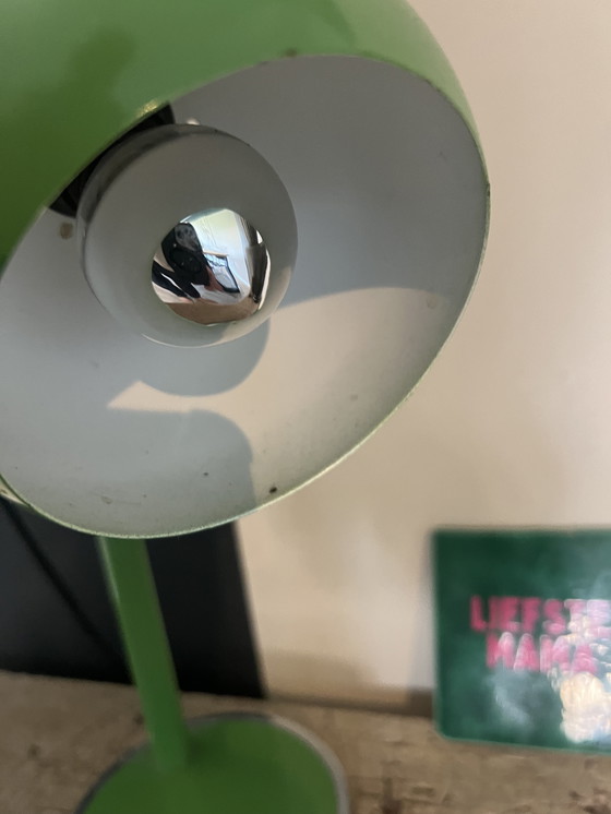 Image 1 of Vintage Green Taffle Lamp