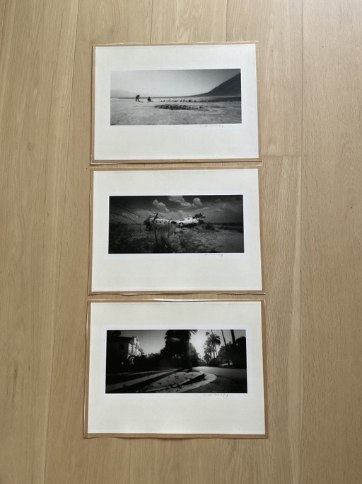 3 Orginele Foto Afdrukken Oplage 1 Gesigneerd David de Jong – fotografie, Paper