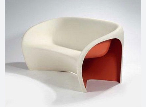 Image 1 of Divano Driade MT2 bianco-rosso, divano da esterno, design, Tokyo Pop, Arad