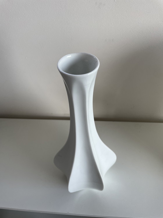 Image 1 of Vaso/vaso per fiori in porcellana bianca vintage GEROLD BAVARIA degli anni '70.