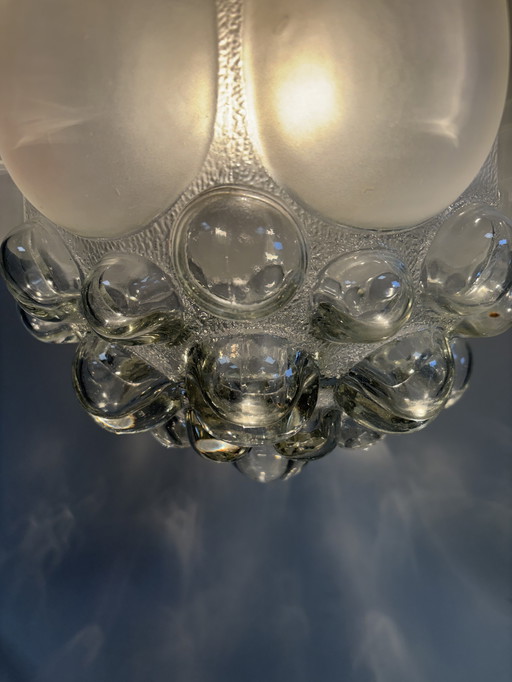 Lampada originale in vetro a bolle degli anni '70