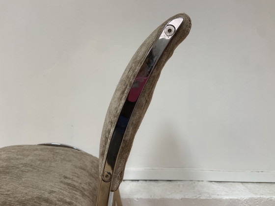 Image 1 of Conjunto de cinco sillas cromadas de Boris Tabacoff para Maison Christophe, circa 1970