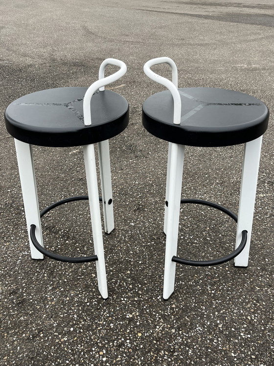 Image 1 of 2 postmodern bar stools from Seccose