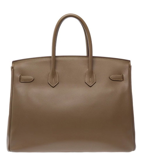 Tasche HERMES Birkin 35 aus Cuir Étoupe - 103484