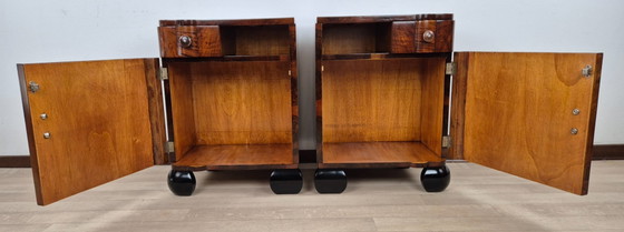 Image 1 of Venetian Noble Art Deco Bedside Tables 1924