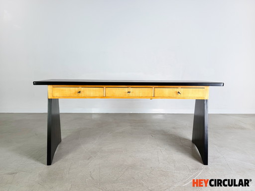 Erich Stratmann Chef Schreibtisch Ulmenholz 1950