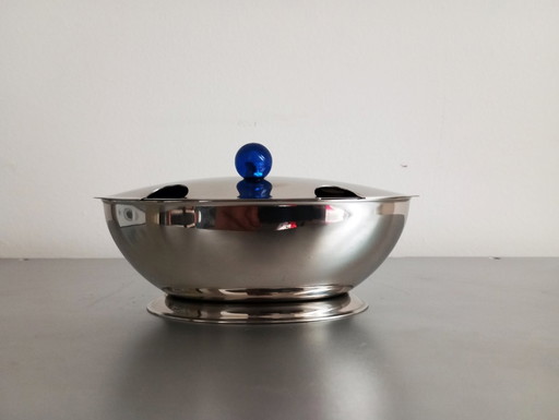 Matteo Thun Postmodern Wmf 'Azuro' Sugar Bowl 1986