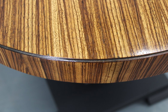 Image 1 of 980s Czechoslovakian Cubist Style Side Table, Veneer and Solid Wood