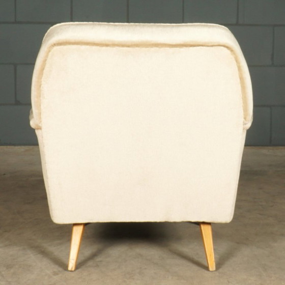 Poltrone vintage – Velluto beige – Anni '60 – Textile (photo 5 of 12)