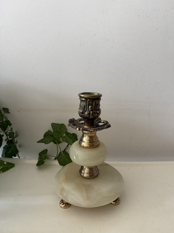 Portacandele in Ottone e Onice – Brass, Stone (photo 5 of 5)