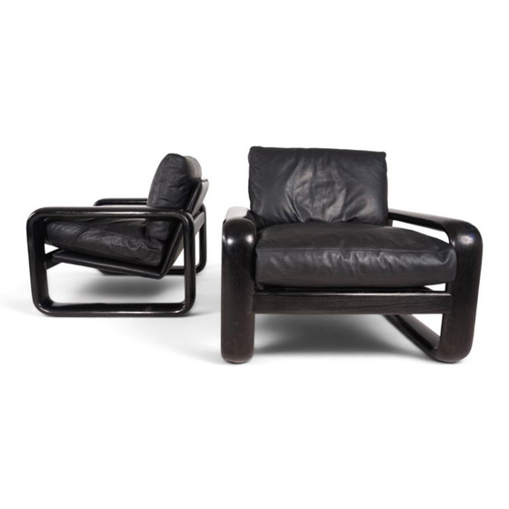 Set van 2 Rosenthal Hombre leren fauteuils van Burkhard Vogtherr, 1970 – Leather, Vintage (photo 3 of 20)