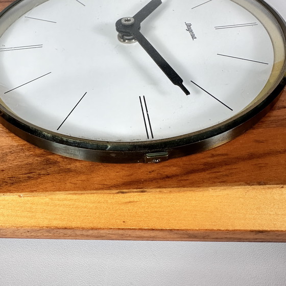 Image 1 of Midcentury Dugena wall clock wood